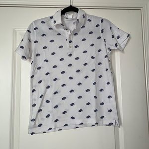 Boys Elephant Short Sleeve Polo
